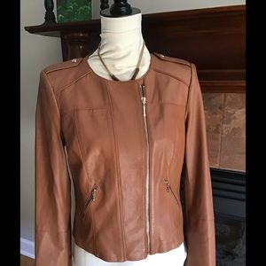 White House Black Market genuine leather jacket
